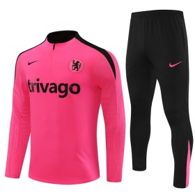 Chelsea Quarter Zip Sudadera De Entrenamiento 2024-25 Rosa - Niño